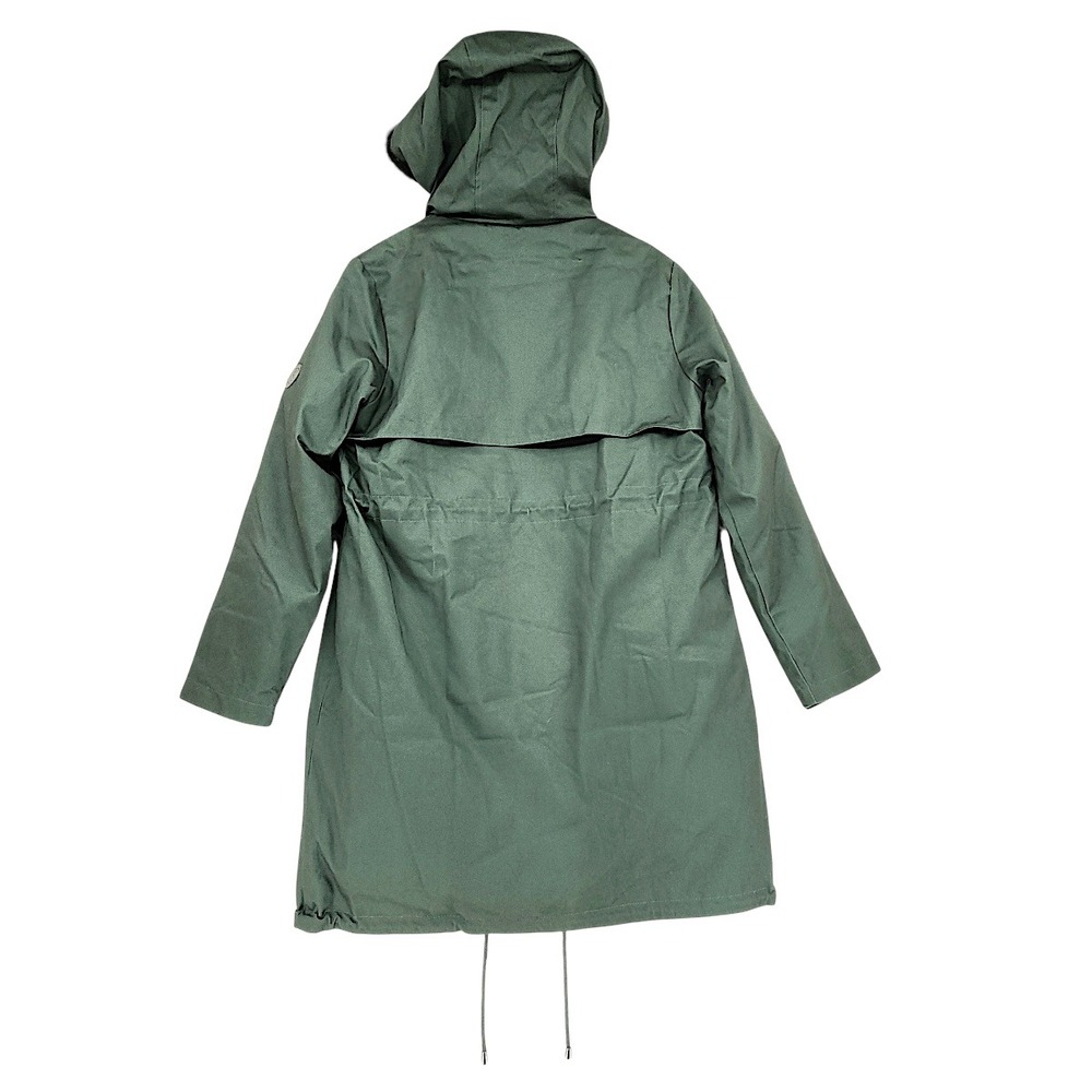 Seraphine Parka 2 Canvas Green Faux Fur Hood Down Fill Maternity Utility Jacket - Picture 3 of 12